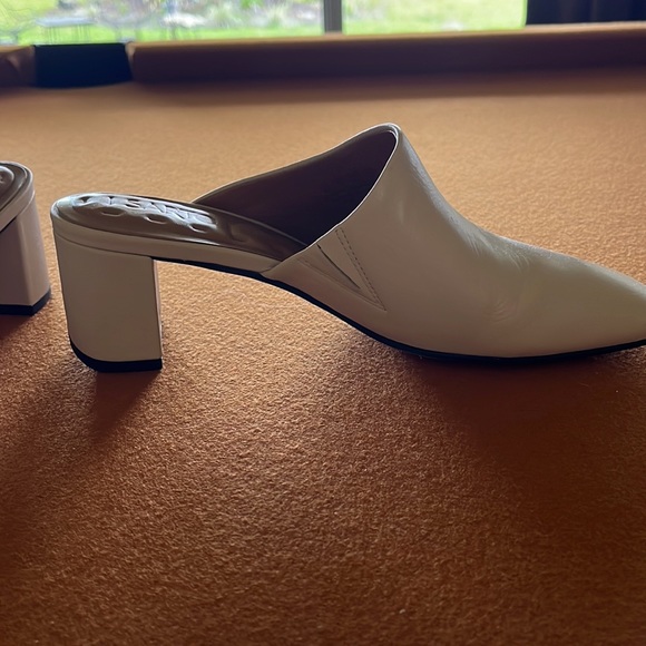 Ladies , Size 8 , Franco Sarto mule , Cream color , 2 1/2 inch heel - Picture 2 of 5